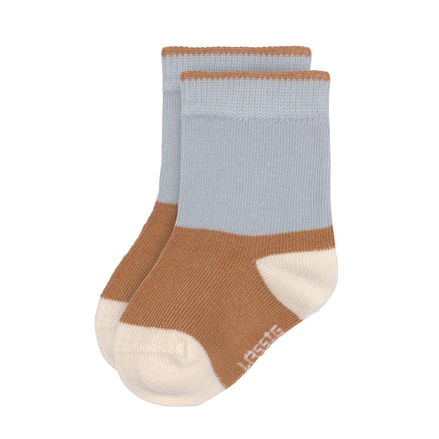 Lot de 3 paires de chaussettes - Light blue & caramel