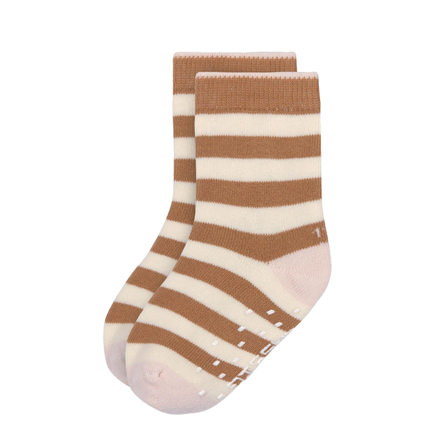 Lot de 3 paires de chaussettes anti-dérapantes - Pink & caramel