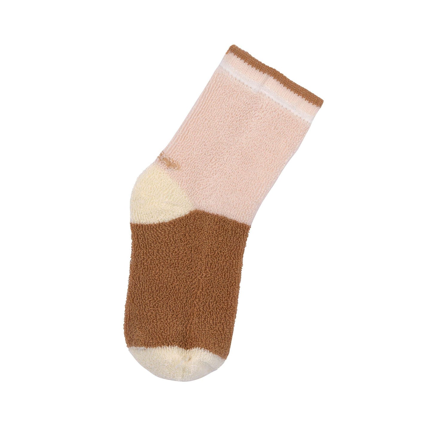 Lot de 3 paires de chaussettes anti-dérapantes - Pink & caramel