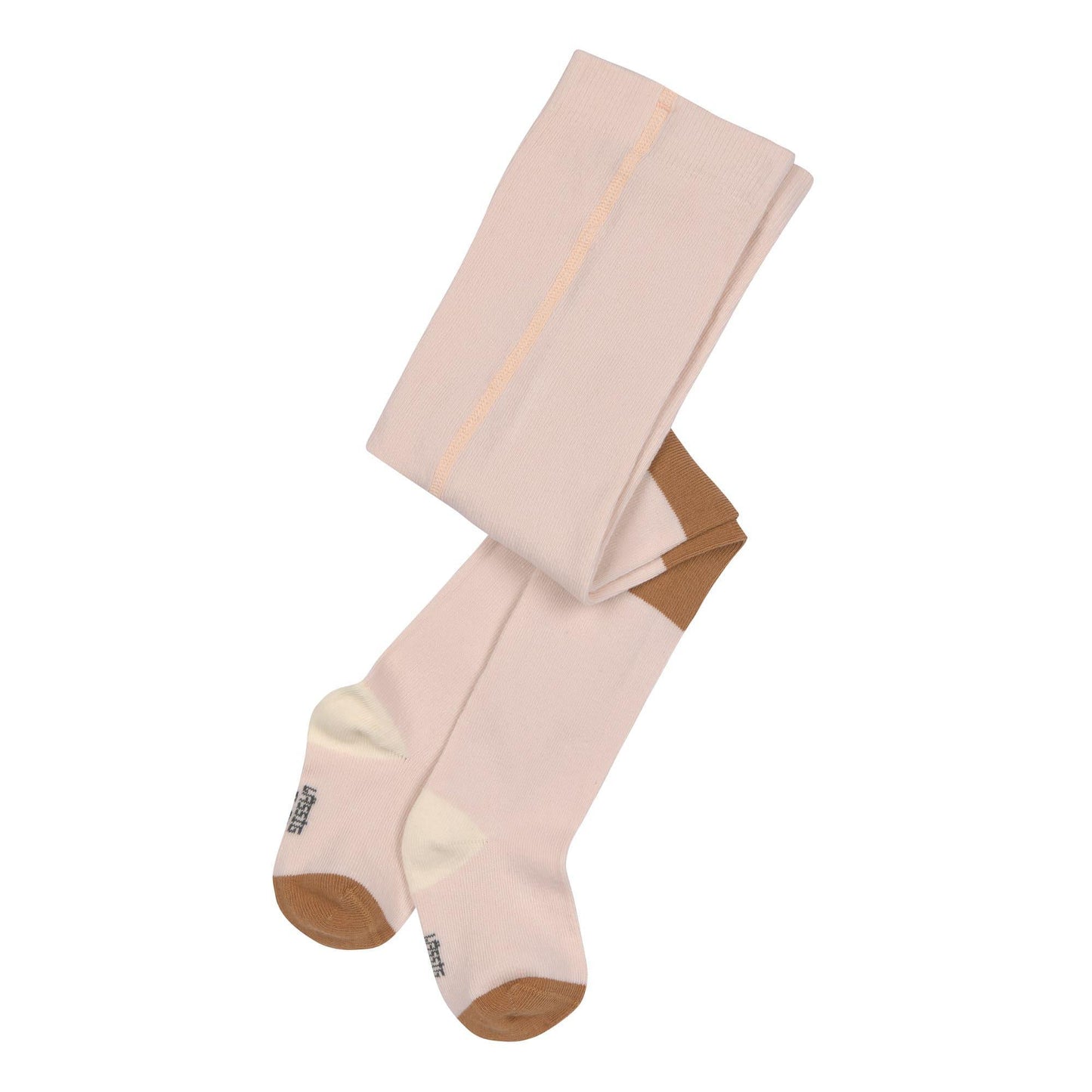 Collants - Block Stripe Powder pink & Caramel