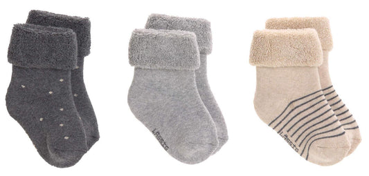 Lot de 3 paires de chaussettes bébé - Gris