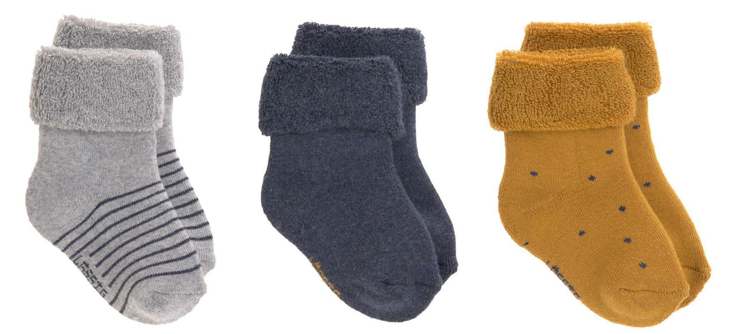 Lot de 3 paires de chaussettes bébé - Bleu