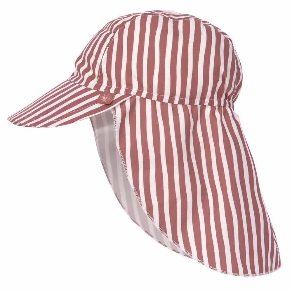 Casquette protège-nuque - Stripes red