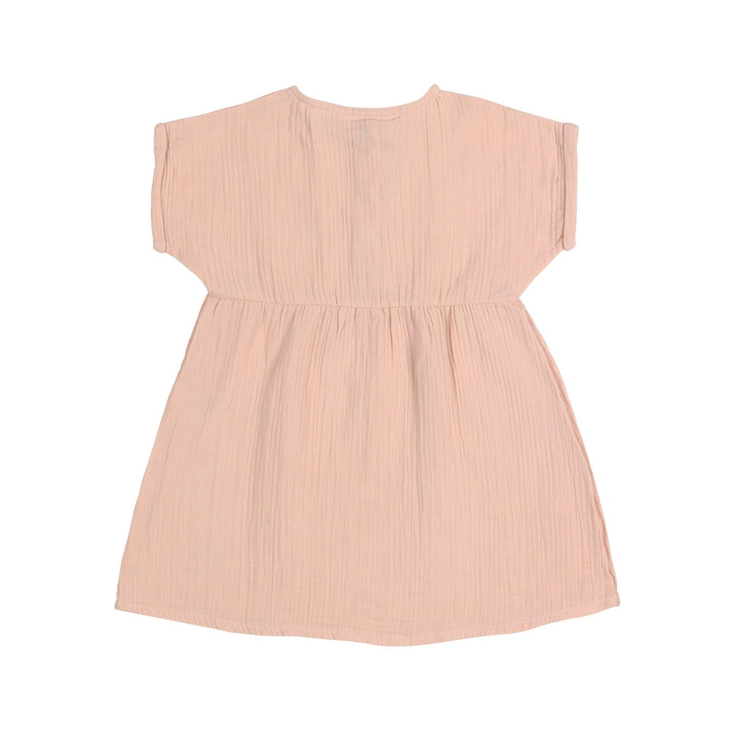 Robe en mousseline de coton bio - Powder pink