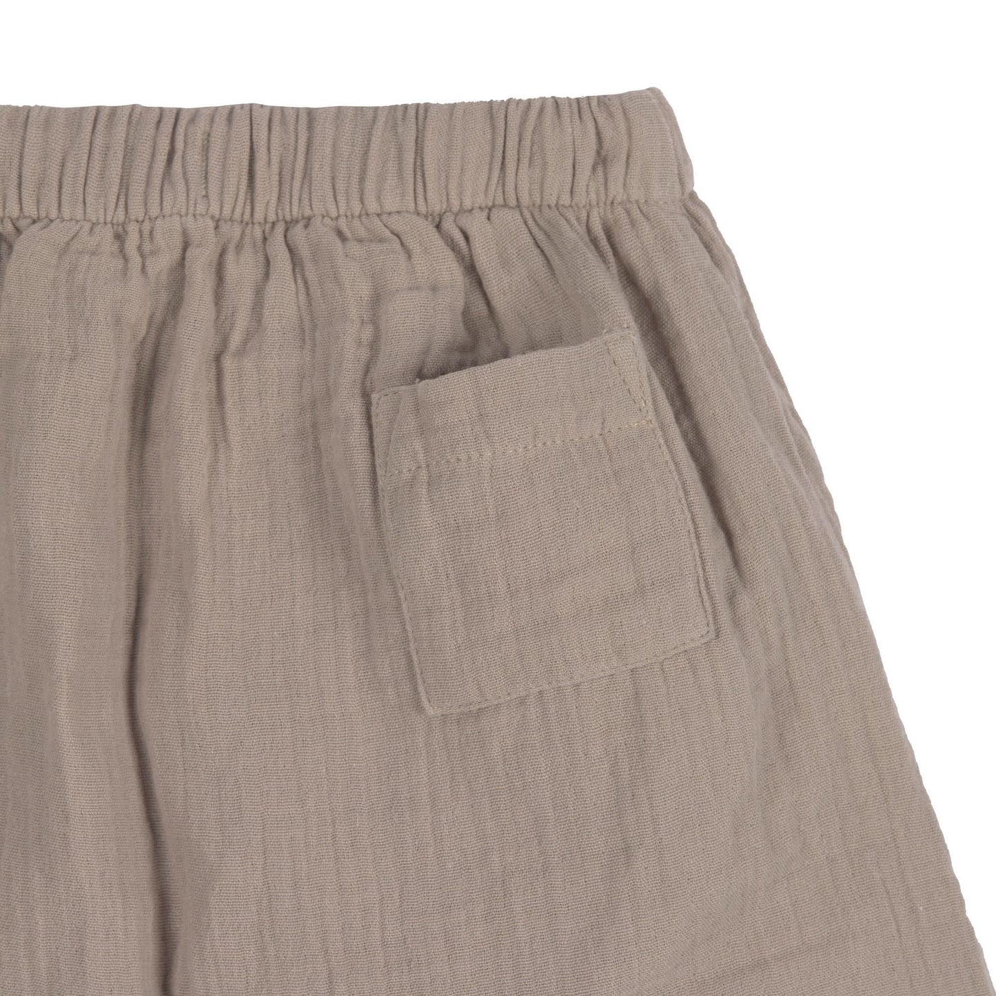 Pantalon en mousseline de coton bio - Taupe