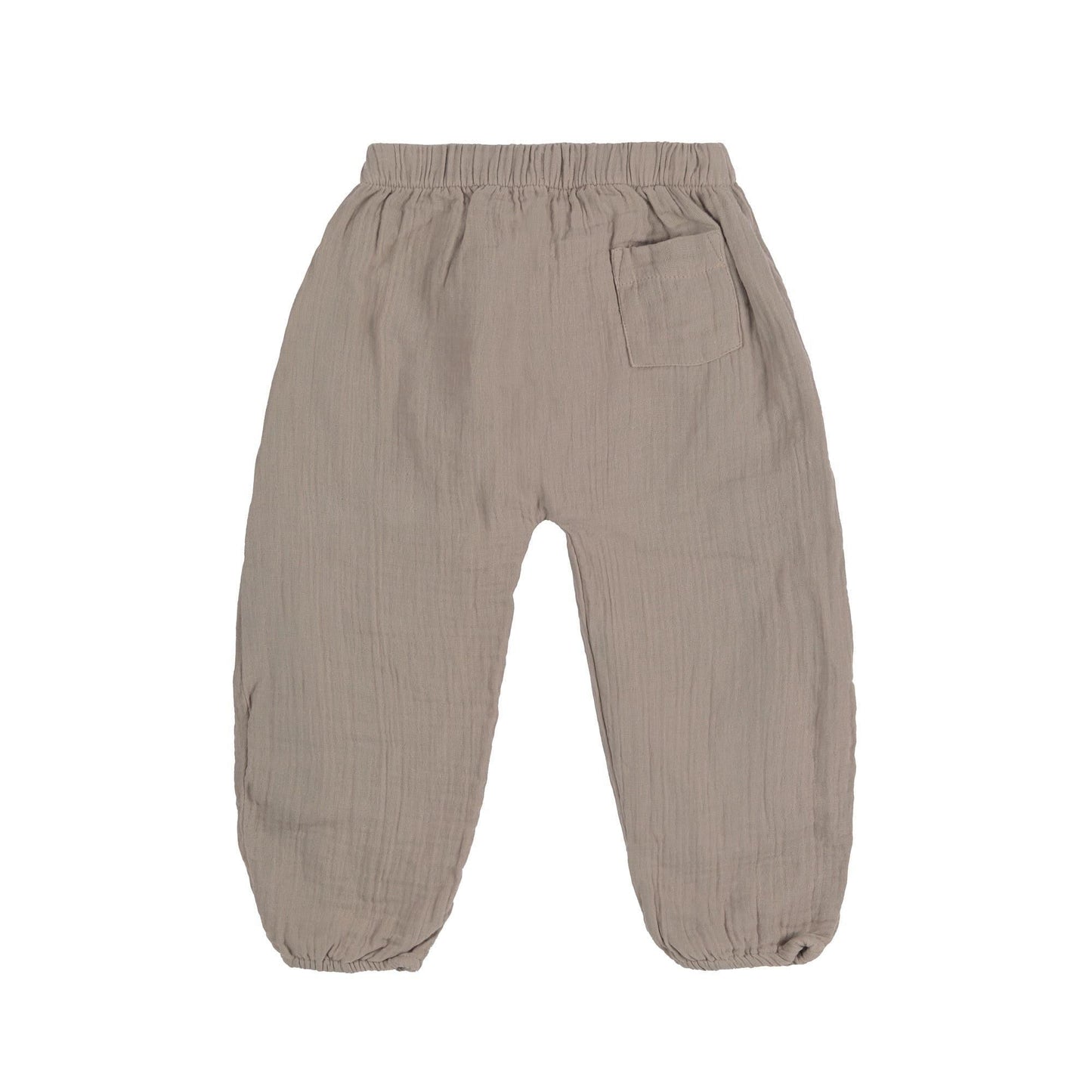 Pantalon en mousseline de coton bio - Taupe