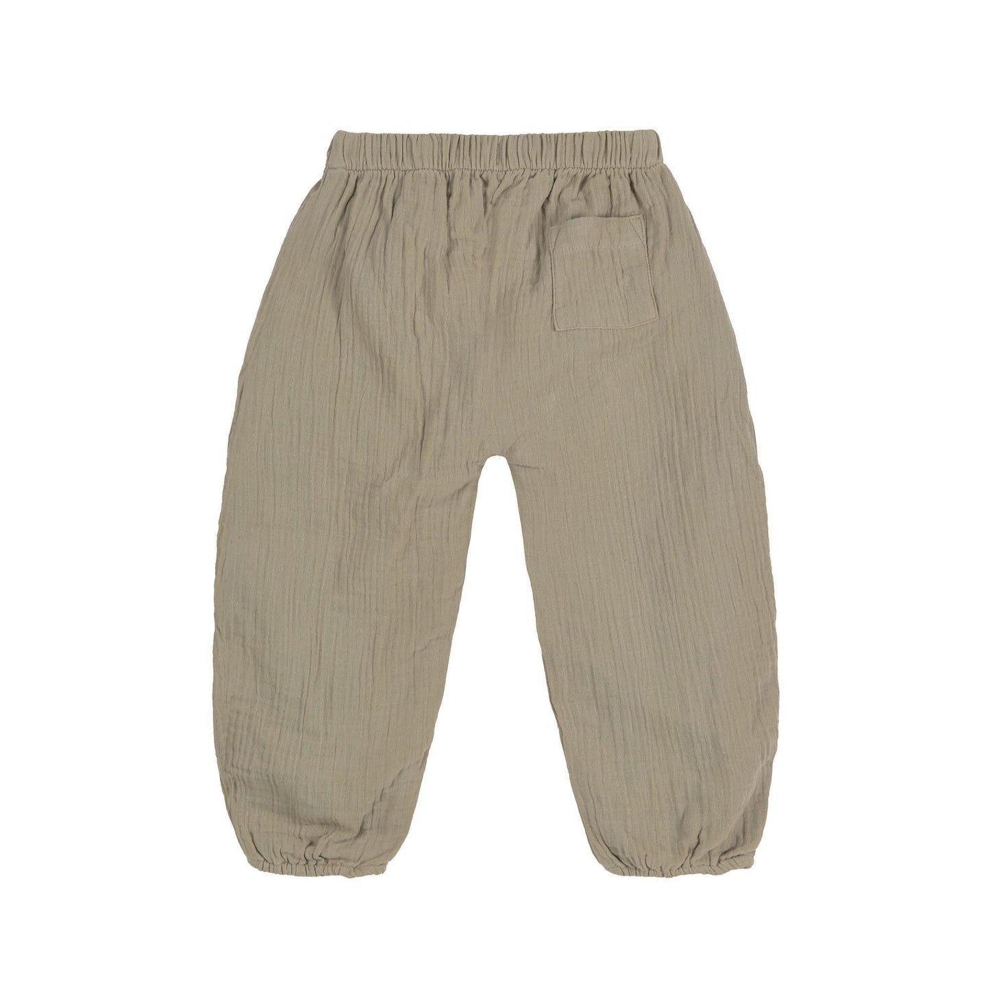 Pantalon en mousseline de coton bio - Olive