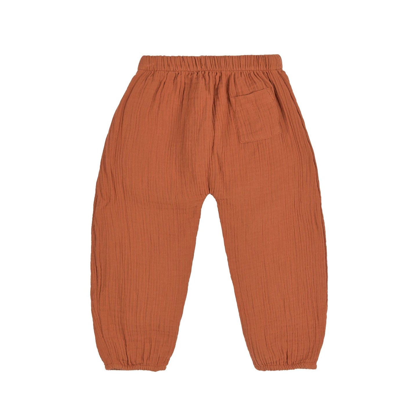 Pantalon en mousseline de coton bio - Rust