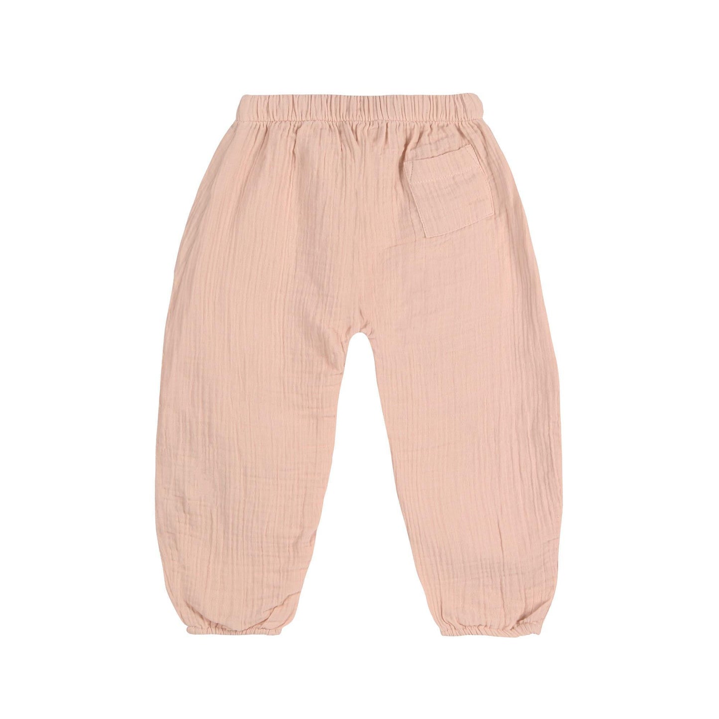 Pantalon en mousseline de coton bio - Powder pink