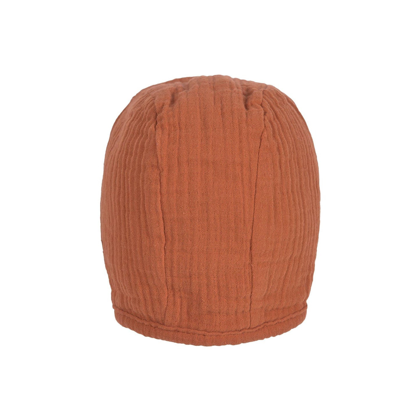 Bonnet en mousseline de coton bio - Rust