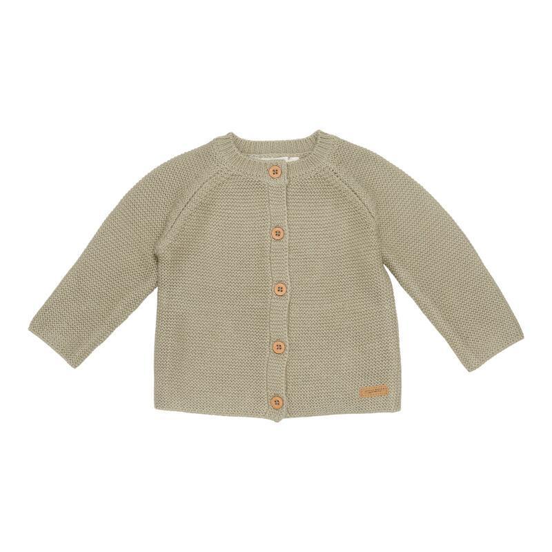 Cardigan en tricot olive - Little Dutch