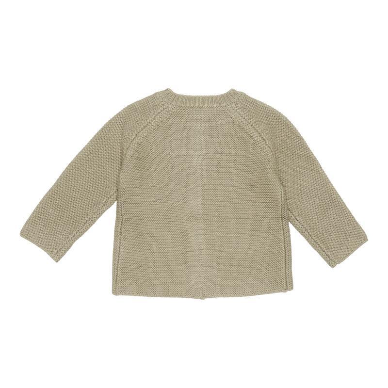 Cardigan en tricot olive - Little Dutch