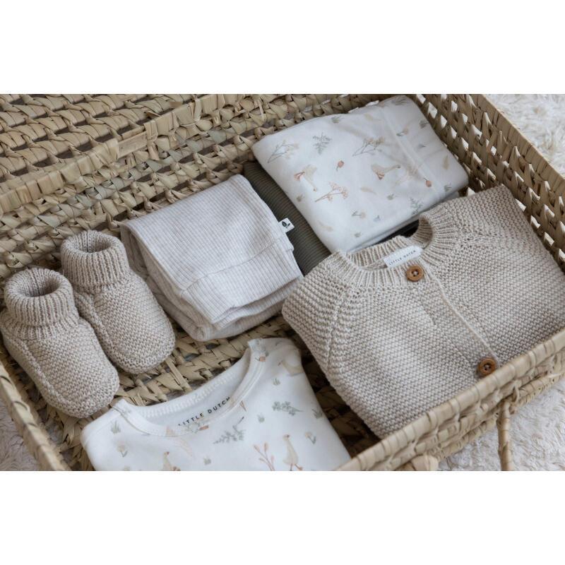 Chaussettes pour bébé olive - Little Dutch