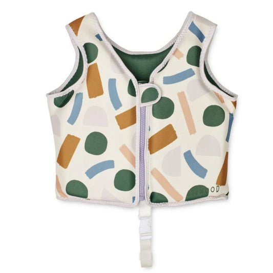 Liewood Dove Paint Splash Swim Vest by Sandy Parent