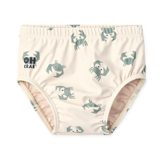 Liewood Anthony Crab/Sandy Parent Swim Diaper.