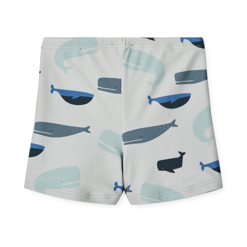 Liewood Otto Whales Cloud Blue Parent Kids Swim Shorts