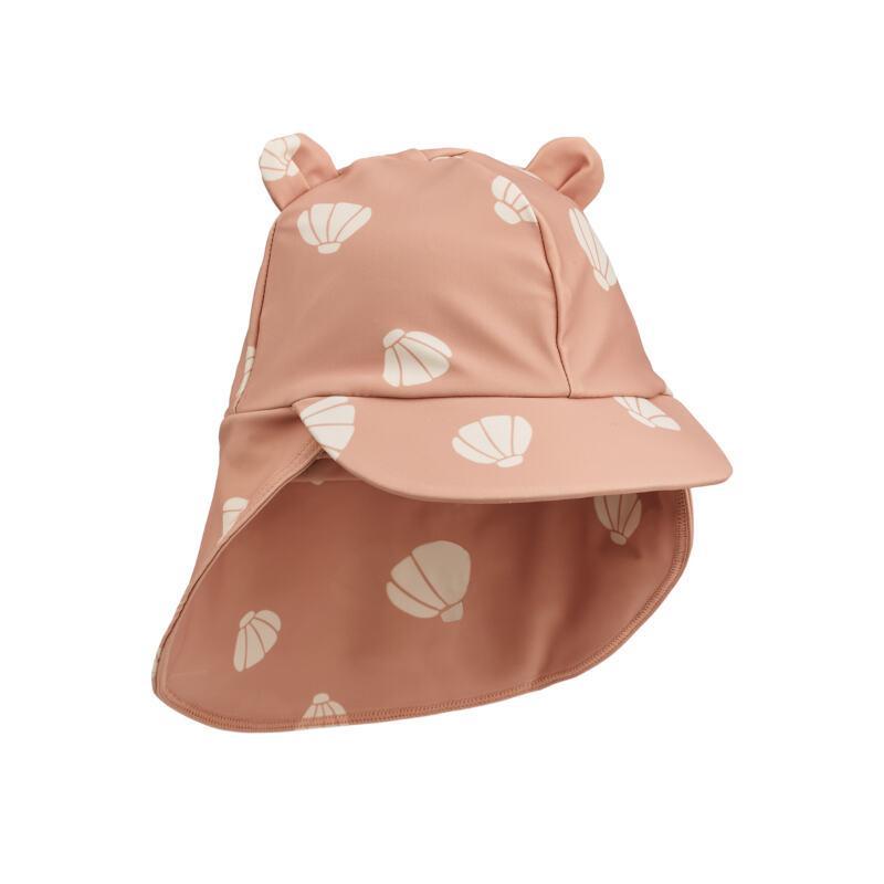 Liewood Children's Sun Hat with Neck Protection - Senia Shell / Pale Tuscany.