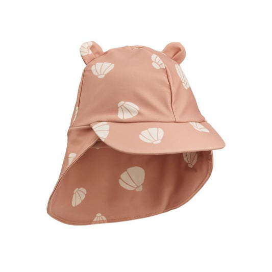 Liewood Children's Sun Hat with Neck Protection - Senia Shell / Pale Tuscany.