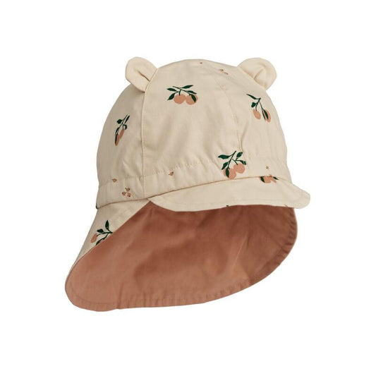 Liewood Kids Reversible Neck-Protecting Cap Gorm Peach Seashell/Pale Tuscany