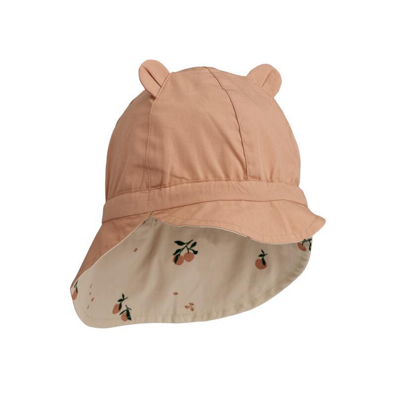 Liewood Kids Reversible Neck-Protecting Cap Gorm Peach Seashell/Pale Tuscany