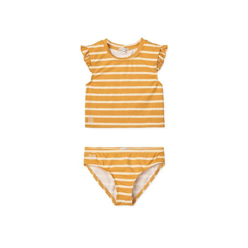 Liewood Yellow Mellow Stripe Bikini for Kids - Crème de la Crème Parent