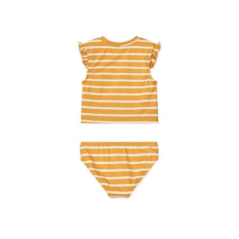 Liewood Yellow Mellow Stripe Bikini for Kids - Crème de la Crème Parent