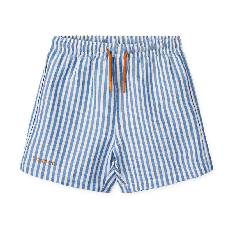 Liewood Duke Y/D Stripe Riverside / Crème de la Crème Parent Child Beach Shorts