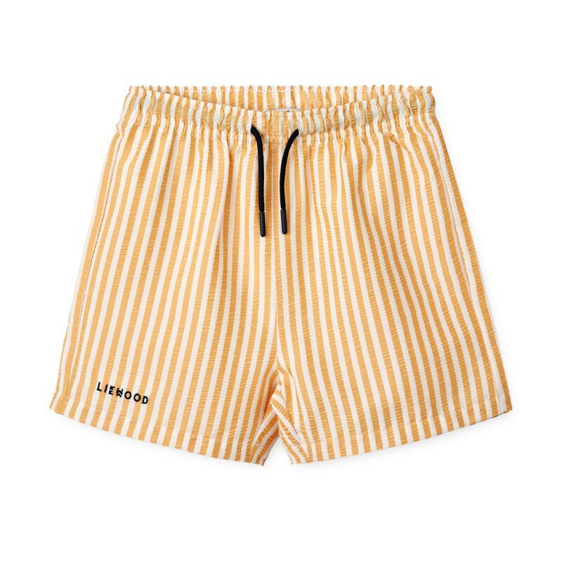 Liewood Duke Yellow Mellow Striped Kids' Beach Shorts Parent