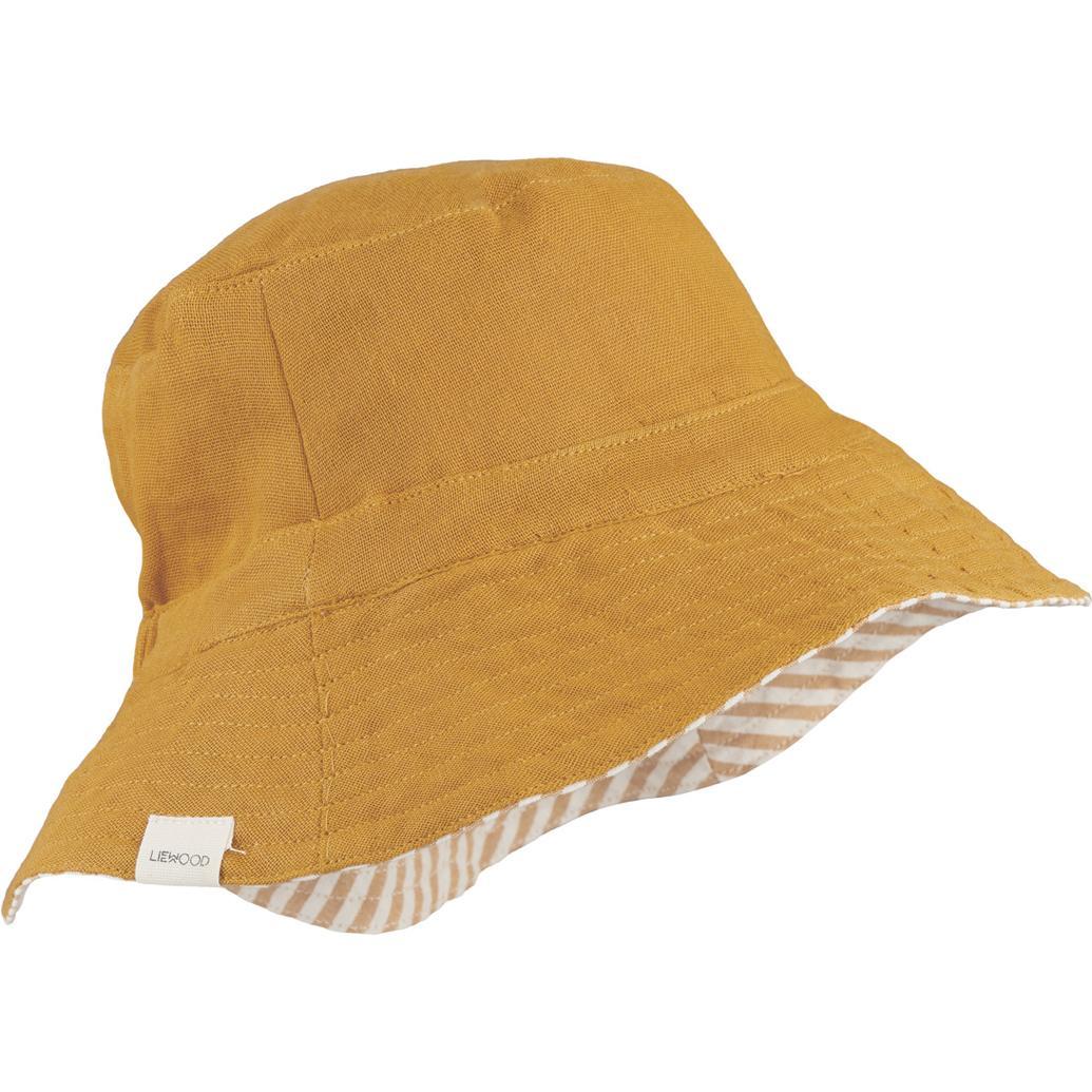 Liewood Reversible Kids Sun Hat Buddy Mustard Parent