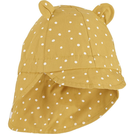 Liewood Sun Hat for Kids Gorm Confetti Yellow Mellow Mix Parent