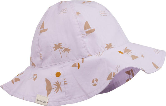 Liewood Amelia Seaside Light Lavender Children's Sun Hat - Parent