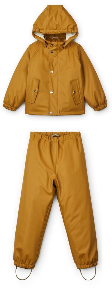 Liewood Ivy Golden Caramel Parent Kids Rainwear.