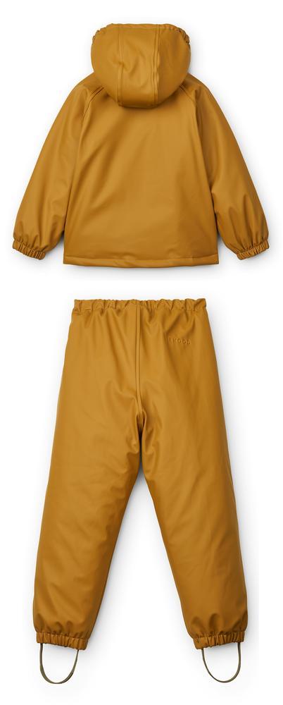 Liewood Ivy Golden Caramel Parent Kids Rainwear.