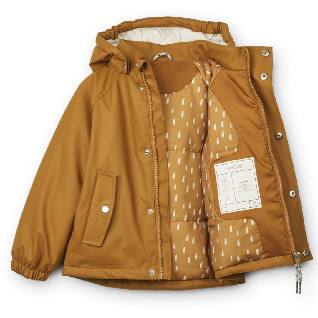 Liewood Ivy Golden Caramel Parent Kids Rainwear.