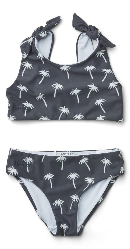 Liewood Bow Palms and Dark Blue Parent Kids Bikini