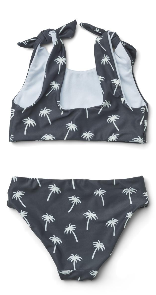 Liewood Bow Palms and Dark Blue Parent Kids Bikini