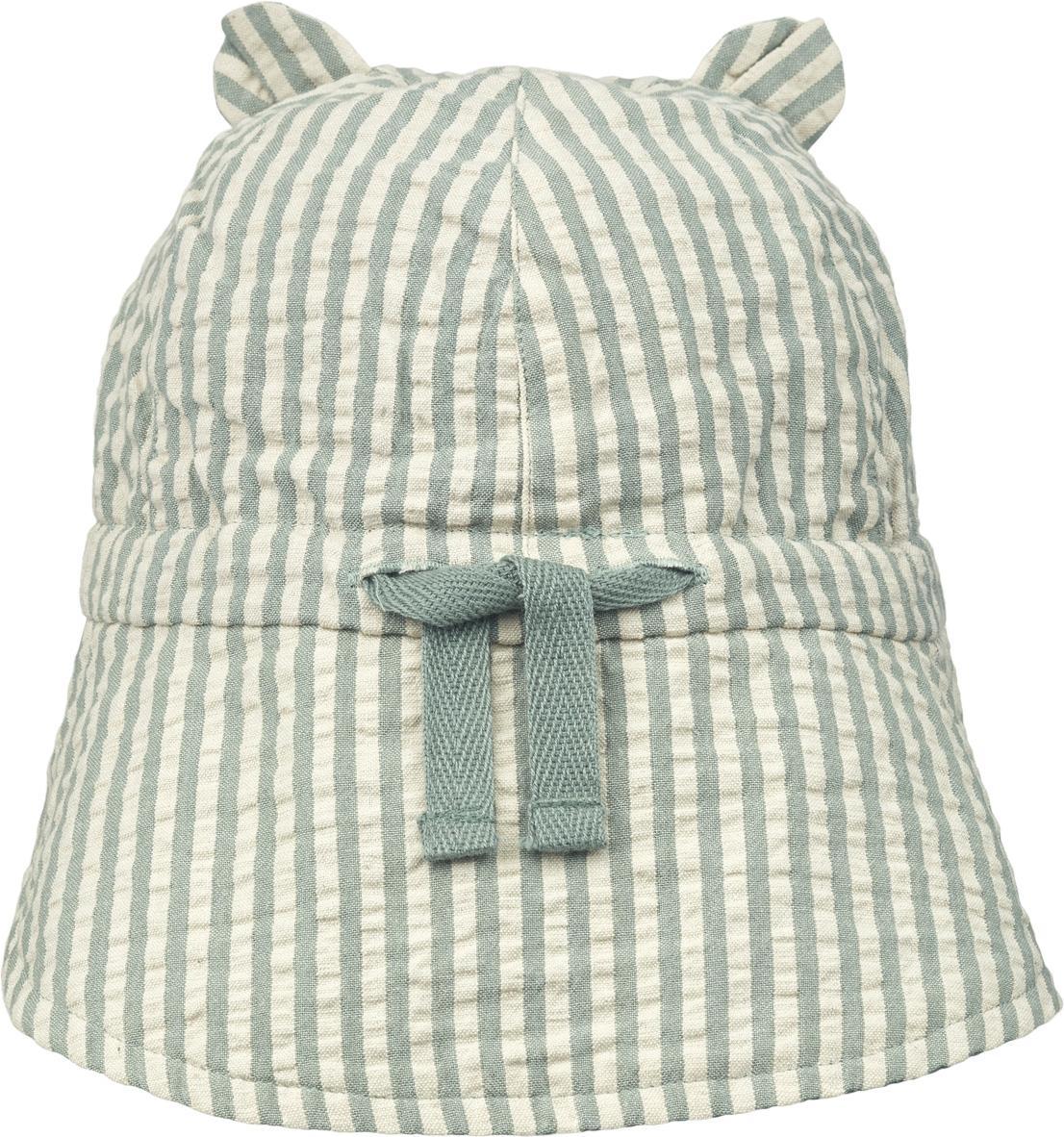 Liewood Reversible Child Sun Hat Gorm Y & D Stripe Peppermint & Sandy Parent