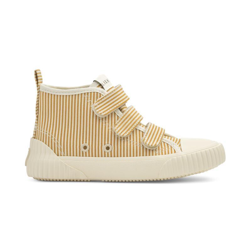 Liewood Yellow Mellow Canvas Kids' Sneakers with Velcro Straps - Cream of the Crop Parent