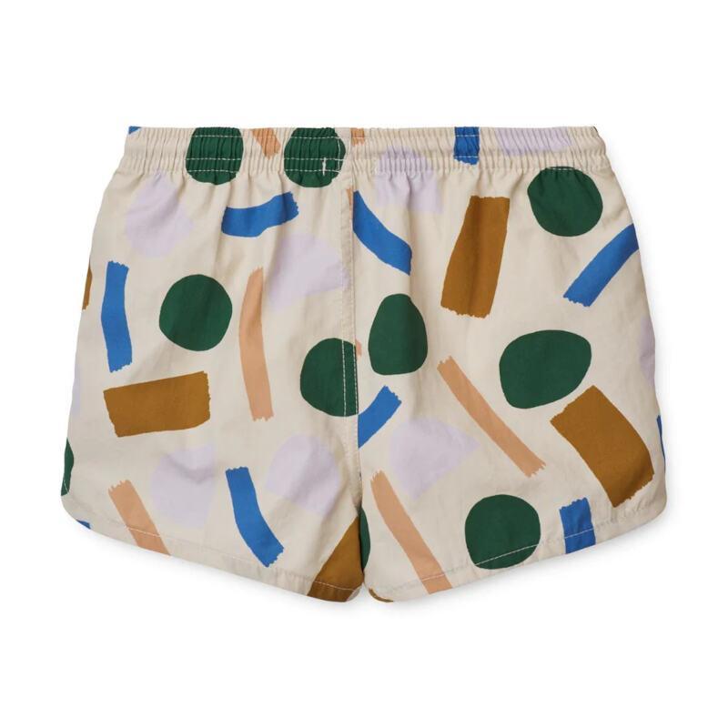 Liewood Kids' Aiden Paint Stroke/Sandy Parent Swim Shorts