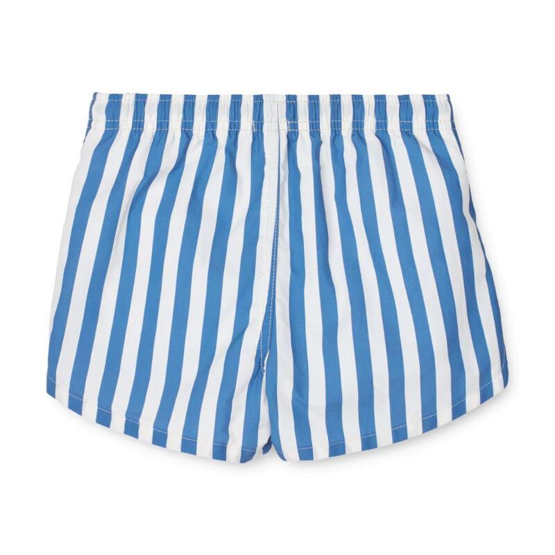 Liewood Aiden Stripe Riverside Kids Swim Shorts / Cream of the Crop Parent