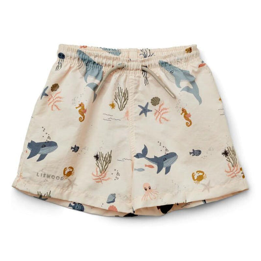 Liewood Duke Sea Creature Kids Swim Trunks by Sandy Parent