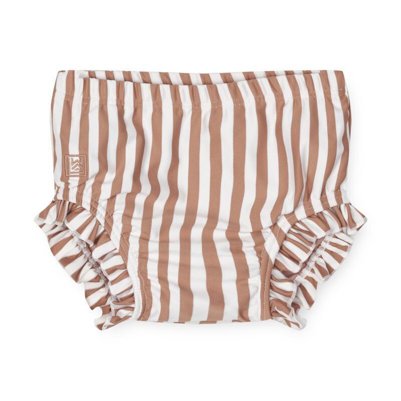 Liewood Baby Swim Shorts Mila Y/D Stripe Tuscany Rose / Crème de la Crème Parent.