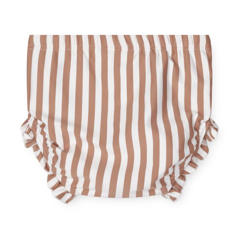 Liewood Baby Swim Shorts Mila Y/D Stripe Tuscany Rose / Crème de la Crème Parent.