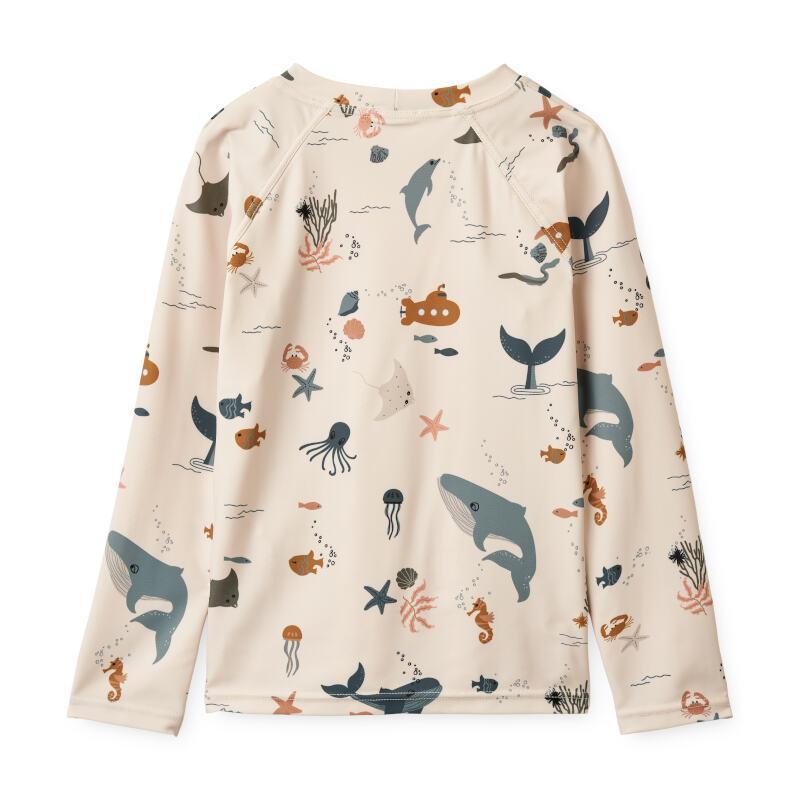 Liewood Noah Sea Creature Long Sleeve Swim Shirt by Sandy Parent