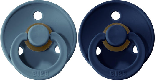 Set de 2 tétines BIBS - Bleu profond & Pétrolel