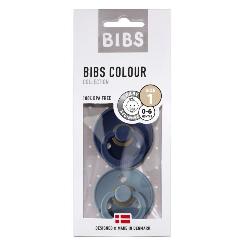 Set de 2 tétines BIBS - Bleu profond & Pétrolel