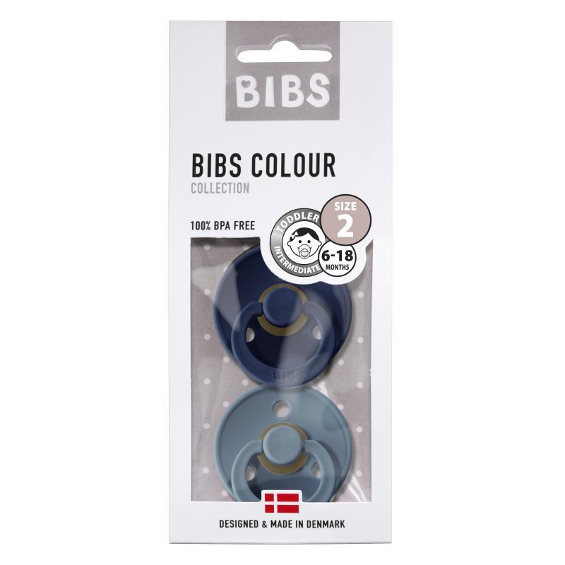 Set de 2 tétines BIBS - Bleu profond & Pétrolel