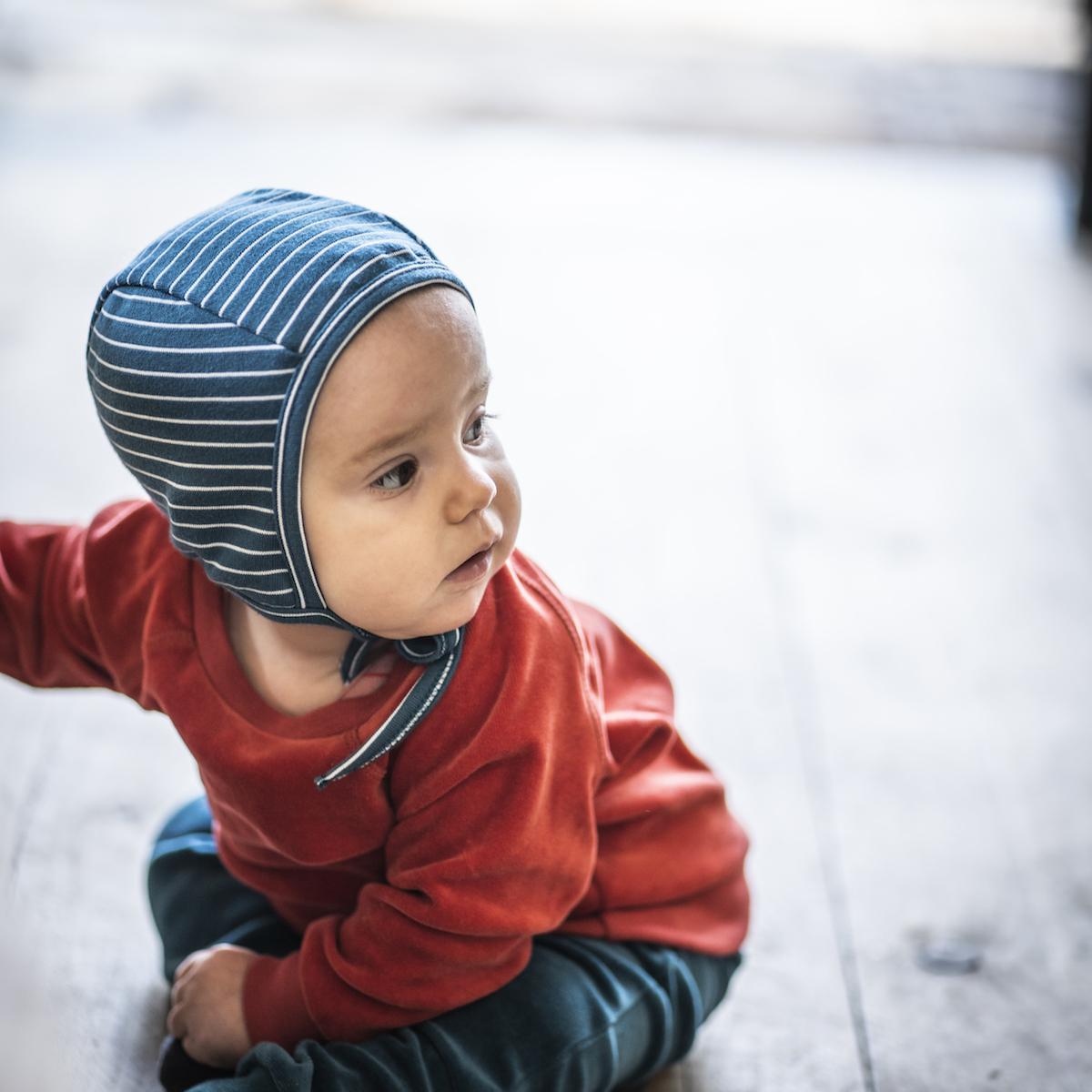 Bonnet bébé La Línea Teal