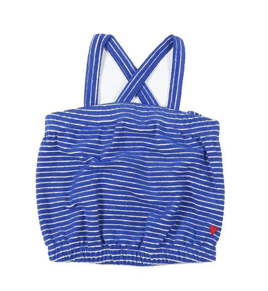 Débardeur Sport Terry Stripes - Palace Blue - Femme