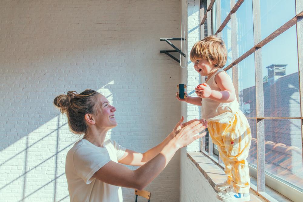 Pantalon baggy Big Vichy Yellow - Bébé